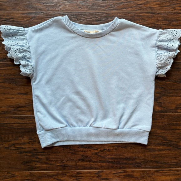 Jessica Simpson Light Blue Tee and Cream Skirt Set - like new - Picture 3 of 10